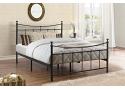 4ft Small Double Emma Traditional Black Metal Tubular Bed Frame 2